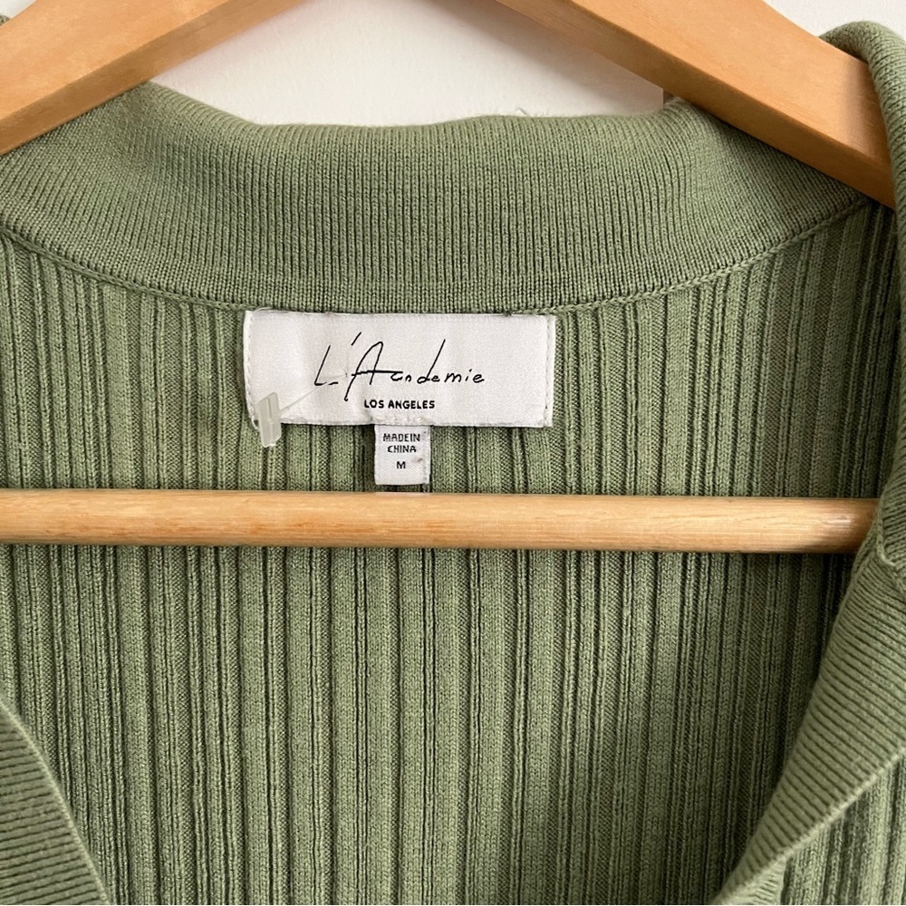 L’academie Revolve Geneva Knit Midi Dress in Green - Picture 3 of 4